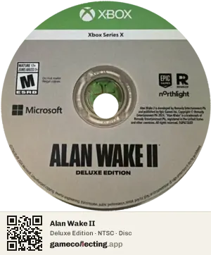 Alan Wake II Xbox Series X, NTSC disc