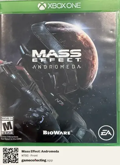 Mass Effect: Andromeda Xbox One, NTSC box front