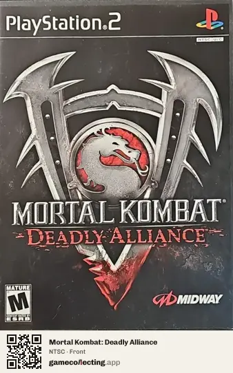 Mortal Kombat: Deadly Alliance PlayStation 2, NTSC box front