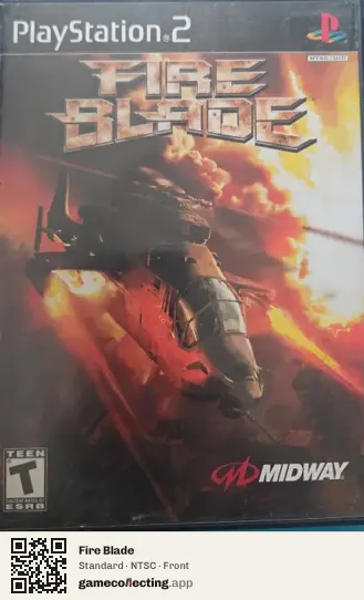 Fire Blade PlayStation 2, NTSC box front