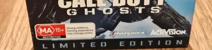 Call of Duty: Ghosts, the Australian classification mark on its front