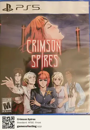 Crimson Spires PlayStation 5, NTSC box front