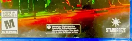 Payday 3, the ESRB box on its front