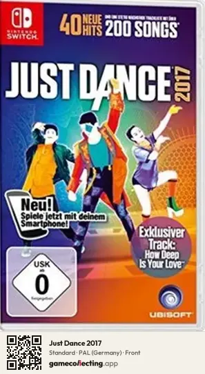Just Dance 2017 Nintendo Switch, Germany box front