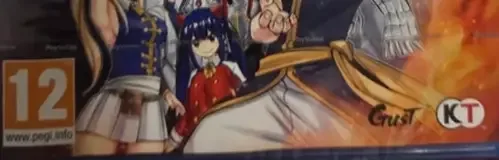 Fairy Tail 2, the PEGI square on its front