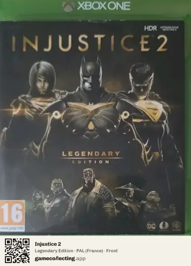 Injustice 2 Xbox One, France box front