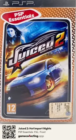 Juiced 2: Hot Import Nights PlayStation Portable, PAL box front