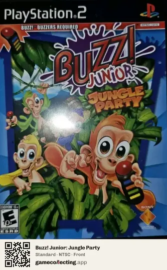 Buzz! Junior: Jungle Party PlayStation 2, NTSC box front