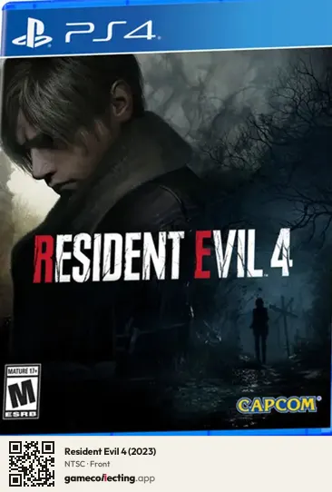 Resident Evil 4 (2023) PlayStation 4, NTSC box front