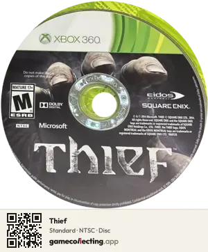 Thief Xbox 360, NTSC disc