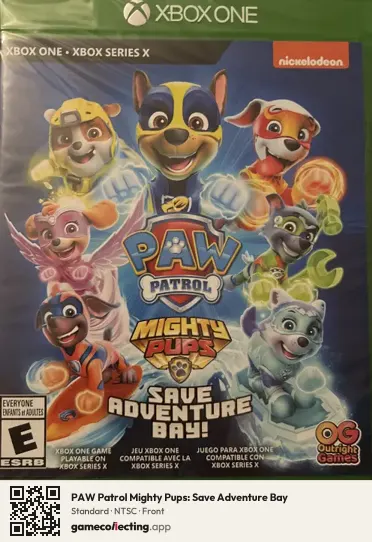 PAW Patrol Mighty Pups: Save Adventure Bay Xbox One, NTSC box front