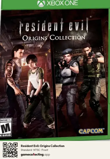 Resident Evil: Origins Collection Xbox One, NTSC box front