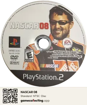 NASCAR 08 PlayStation 2, NTSC disc