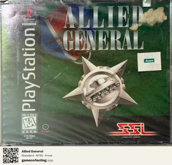 Allied General PlayStation, NTSC box front