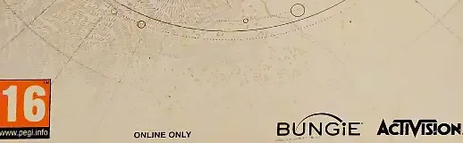 Destiny 2, the PEGI square on its front