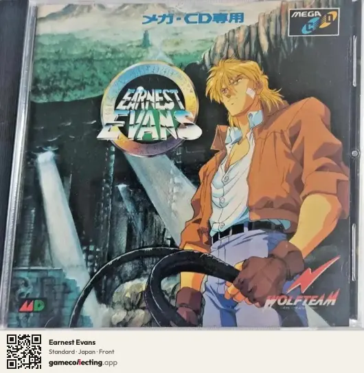 Earnest Evans Sega Mega-CD / Sega CD, Japan box front