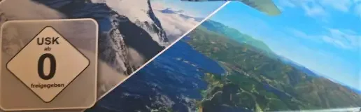 Microsoft Flight Simulator, the USK square on its front