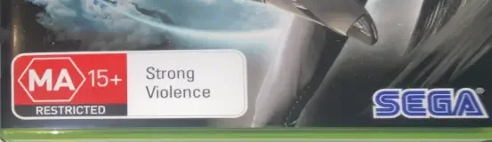 Bayonetta, the Australian classification mark on its front