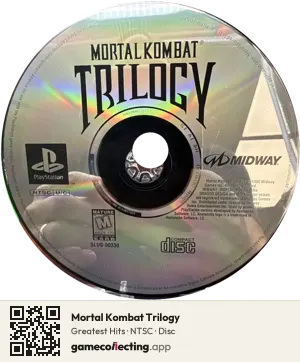Mortal Kombat Trilogy PlayStation, NTSC disc
