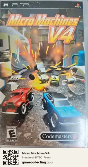 Micro Machines V4 PlayStation Portable, NTSC box front