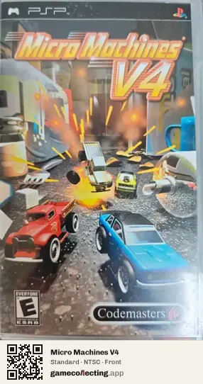 Micro Machines V4 PlayStation Portable, NTSC box front