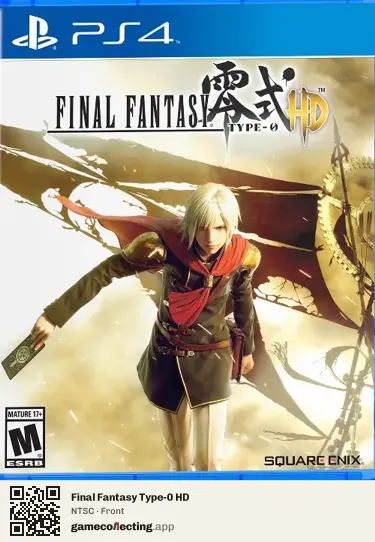 Final Fantasy Type-0 HD PlayStation 4, NTSC box front
