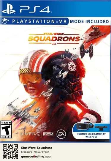 Star Wars: Squadrons PlayStation 4, NTSC box front