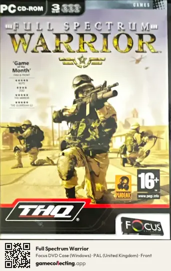 Full Spectrum Warrior Computer, United Kingdom box front