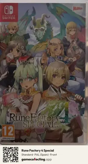 Rune Factory 4 Special Nintendo Switch, Spain box front
