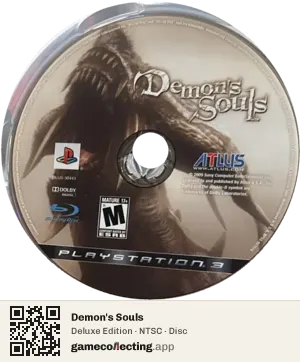 Demon's Souls PlayStation 3, NTSC disc