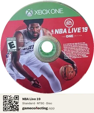 NBA Live 19 Xbox One, NTSC disc