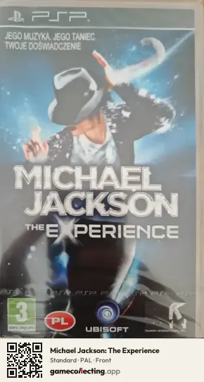Michael Jackson: The Experience PlayStation Portable, PAL box front