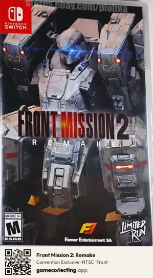 Front Mission 2: Remake Nintendo Switch, NTSC box front