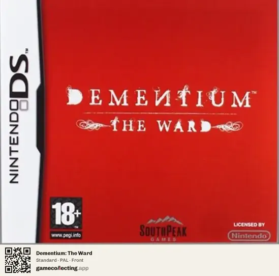 Dementium: The Ward Nintendo DS, PAL box front