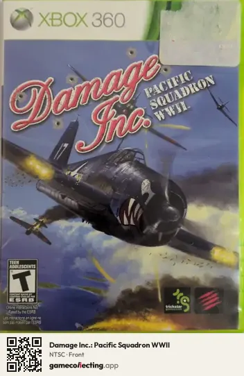 Damage Inc.: Pacific Squadron WWII Xbox 360, NTSC box front
