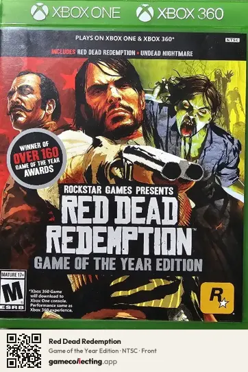 Red Dead Redemption Xbox 360, NTSC box front
