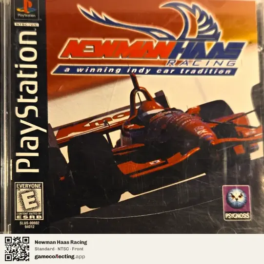 Newman Haas Racing PlayStation, NTSC box front