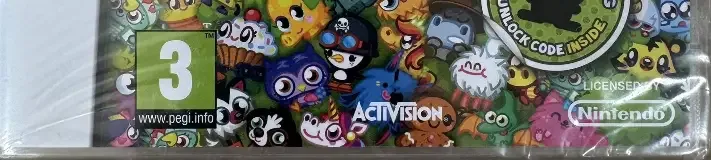 Moshi Monsters: Moshling Zoo, the PEGI square on its front