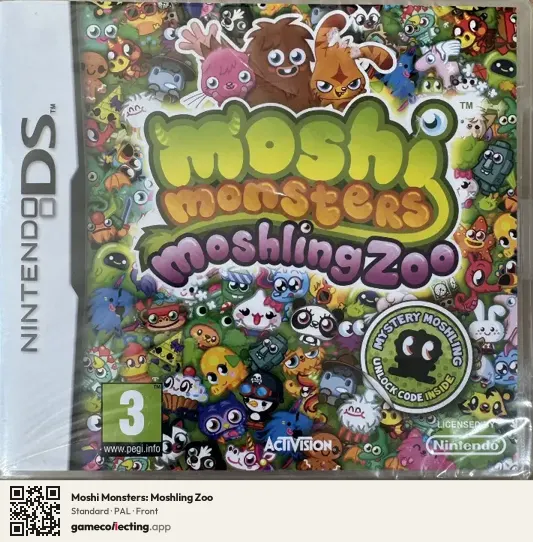 Moshi Monsters: Moshling Zoo Nintendo DS, PAL box front