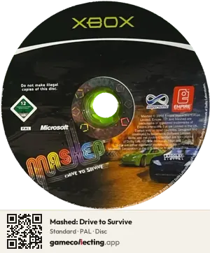 Mashed: Drive to Survive Xbox, PAL disc
