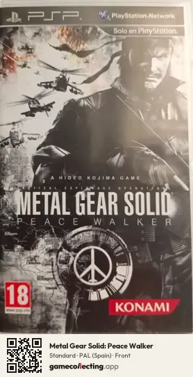 Metal Gear Solid: Peace Walker PlayStation Portable, Spain box front