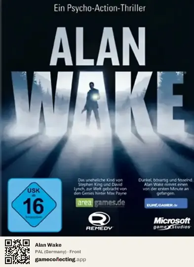 Alan Wake Xbox 360, Germany box front