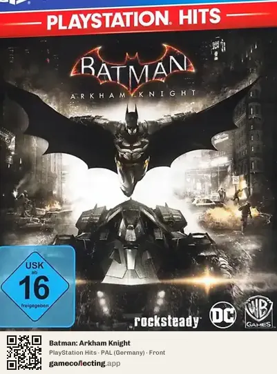Batman: Arkham Knight PlayStation 4, Germany box front