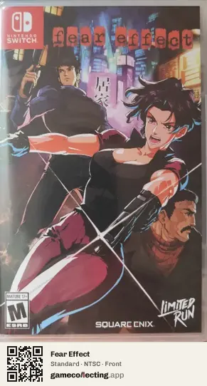 Fear Effect Nintendo Switch, NTSC box front