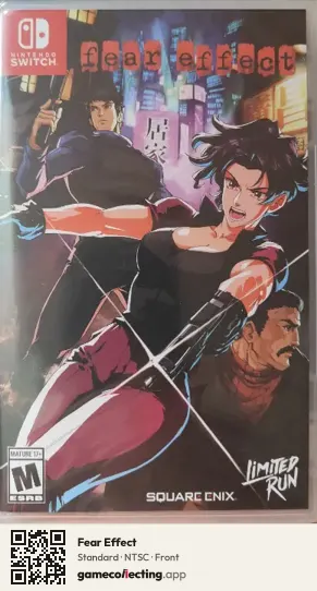 Fear Effect Nintendo Switch, NTSC box front