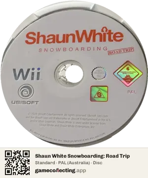 Shaun White Snowboarding: Road Trip Nintendo Wii, PAL disc