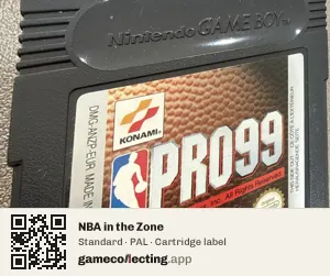 NBA in the Zone Game Boy Color, PAL cartridge label