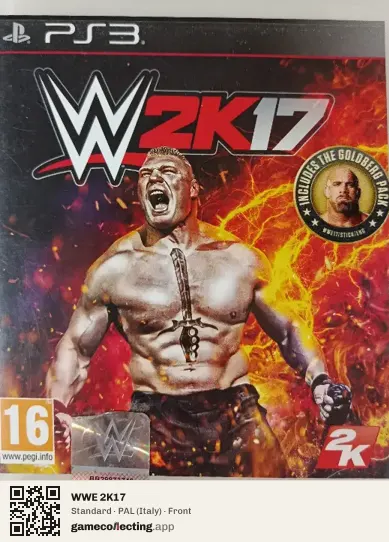WWE 2K17 PlayStation 3, Italy box front