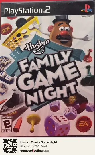 Hasbro Family Game Night PlayStation 2, NTSC box front