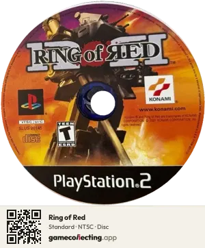 Ring of Red PlayStation 2, NTSC disc